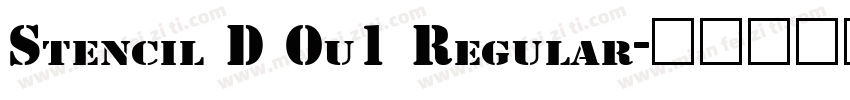 Stencil D Ou1 Regular字体转换